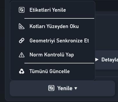 Yenileme — çizimden veriyi tazeleme